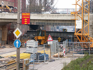 Leipziger Stra&szlig;e - Baustelle